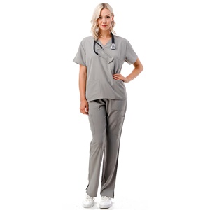 Ropa de enfermera médica de alta calidad para mujer, para médico uniforme médico de manga corta, chaqueta de enfermería, uniforme de Hospital estirado para hombres - Product Image 5