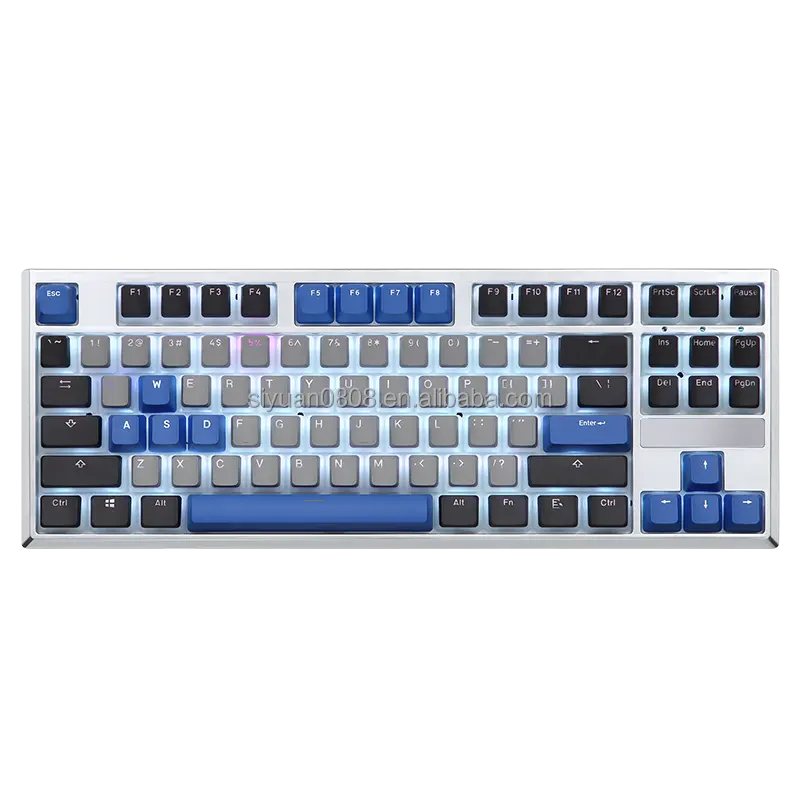 The newly developed 87keys game competitive mechanical keyboard RGB lighting professional game chip mechanical gaming keyboard