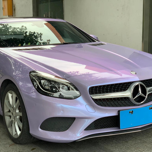 Vinilo Adhesivo para Automóviles de 1.52x15m, Color Plateado Fantasma Púrpura Brillante, Efecto Cambiante de Color, Grosor de 7.5mil, Autoadhesivo y Autoregenerable - Product Image 1