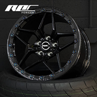 Roda Roc Custom 18x10 Serat Karbon Warp 5x114.3 Beadlock untuk Mustang Dark Horse 2024