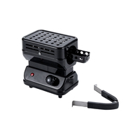 Calentador de carbón eléctrico portátil mini de calentamiento rápido con asa para shisha y carbón de coco cuadrado