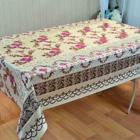 Nappe Florale Boen en Gros – Rouleau de Nappes en PVC Brodé Métallique pour Restaurant