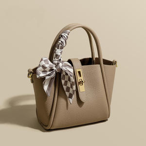 2025 new elegant silk <b>scarf</b> decorated <b>handbag</b> multiple colors optional exquisite versatile - Product Image 1