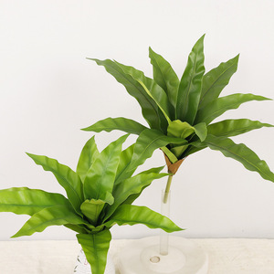 Artificial Brazilian Wood <b>Leaves</b> Single Piece High Simulation Home Decor Plant Wall Decoration - Product Image 2