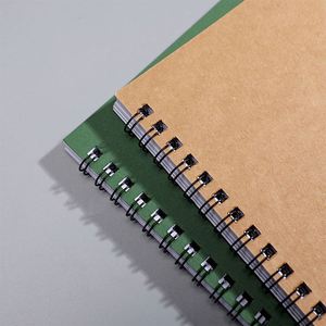 Custom Logo Print Kraft Paper With Printed Spiral Cover Coil A5 Cheap Promotion Notebook - Product Image 5