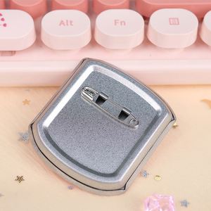ชุดเข็มกลัดโลหะสังกะสีทรงกลมแบบกำหนดเอง พิมพ์ลาย UV แฟชั่นรูปนางฟ้า - Product Image 4