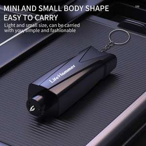 Marteau de sécurité automobile, brise-vitre d'urgence, coupe-ceinture de sécurité, dispositif d'évasion, porte-clés, outil de sauvetage - Product Image 6