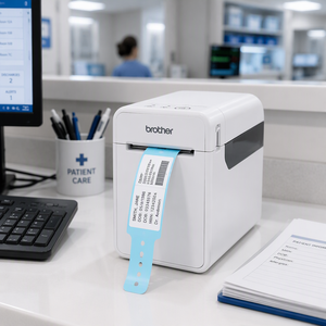 <span class=keywords><strong>Imprimante</strong></span> d'étiquettes thermiques pour bracelets médicaux Brother TD-2020A, machine d'étiquetage d'identification des patients pour hôpitaux, Chine - Product Image 5