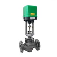Vanne de régulation de pression de vapeur haute température en fonte, à siège unique, bidirectionnelle, à commande électrique, pour eau à pression proportionnelle