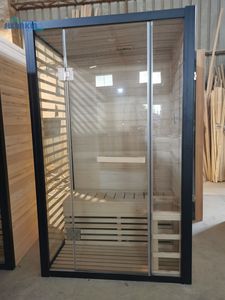 Usine de Guangzhou, prix bon marché, sauna intérieur <span class=keywords><strong>2</strong></span> <span class=keywords><strong>personnes</strong></span>, poêle Harvia, chauffage de luxe, sauna à vapeur sèche, haute qualité - Product Image 2