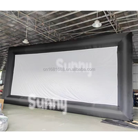 Grand écran gonflable publicitaire pour films en plein air, écran de projection gonflable pour téléviseur, équipement de cinéma