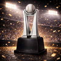 Trophée de baseball personnalisé en résine WeiVista, production en usine pour les finales de championnat