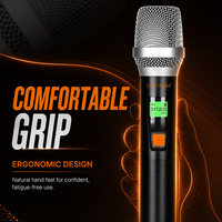 CHXYKOM IU-2030A-01 Micro sans fil bidirectionnel True Diversity 60M avec suppression du rétrofeedback et connecteur XLR métallique