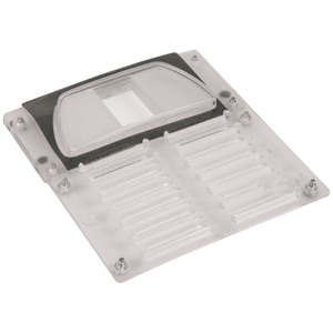 Panel de vidrio para archivador de 10 pulgadas x 10.5 pulgadas con cubierta de acrílico transparente y ranuras de ventilación - Product Image 1