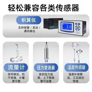 Flow Totalizer Liquid Electromagnetic Flow Meter LCD Display Instrument For Water Vapor Measurement - Product Image 2
