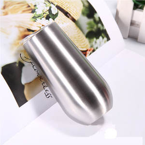 Flûtes à champagne thermos multicolores, gobelet à vin en acier inoxydable sans tige, 6oz, 180ml, offre spéciale - Product Image 2