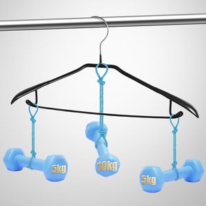 Sample Free Factory Cheap Clothes Hangers Wholesale Custom logo Black White Suit Hanger Coat Shirt Non slip Plastic Hangers - Product Image 4