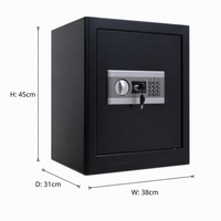 Caja Fuerte Digital Electrónica de Diseño Moderno, Gabinete de Seguridad de Acero Resistente a Perforaciones para Soluciones de Almacenamiento en Hoteles y Oficinas
