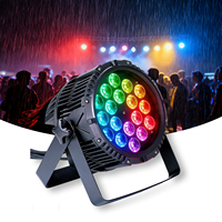 Projecteur de scène étanche IP67 18x10W RGBW 4-en-1 LED Par Light sans ventilateur en aluminium Strobe Wash DMX512 CRI90 pour extérieur DJ Disco Mariage