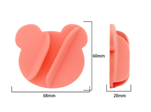 Universal Silicone <b>Bear</b> Lip Balm Holder Stick-on Phone Case Pocket Portable Lipstick Clip Cell Phone Stand Organizer - Product Image 2