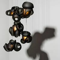 Lámpara Colgante Moderna de Cristal con Diseño de Burbujas, Decoración Artística de Lujo para Sala de Estar, LED, CE, RoHS