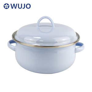 Nouvel ensemble de casseroles émaillées 3 pièces avec couvercle - Product Image 6