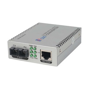 Convertidor de Medios Gigabit Ethernet 1RJ45 + 1SC, Monomodo, Doble Fibra, 1310nm, 20km - Product Image 1