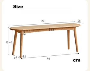 Banco <span class=keywords><strong>de</strong></span> Comedor <span class=keywords><strong>de</strong></span> Madera Maciza, Estilo Moderno y Simple, Banco Largo <span class=keywords><strong>de</strong></span> <span class=keywords><strong>Roble</strong></span> para Mesa <span class=keywords><strong>de</strong></span> Comedor, Muebles para el Hogar y Restaurantes - Product Image 6