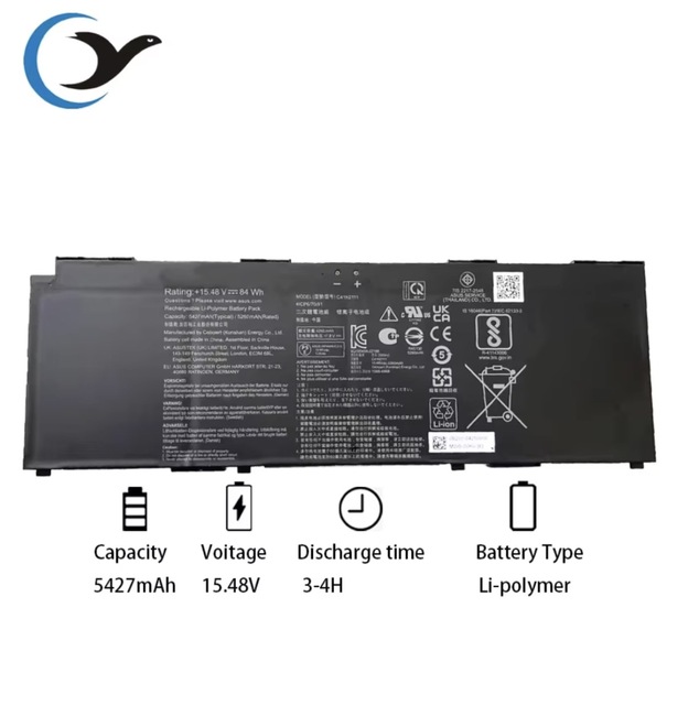 5427mAh/84Wh C41N2111 Battery Replacement Laptop Batteries for Asus