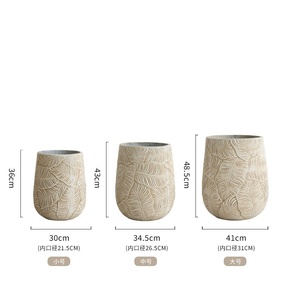 <span class=keywords><strong>Macetas</strong></span> <span class=keywords><strong>de</strong></span> <span class=keywords><strong>Cemento</strong></span> con Textura <span class=keywords><strong>de</strong></span> Hojas Grandes MSH para Plantas <span class=keywords><strong>de</strong></span> Balcón y Decoración <span class=keywords><strong>de</strong></span> Jardín - Product Image 6