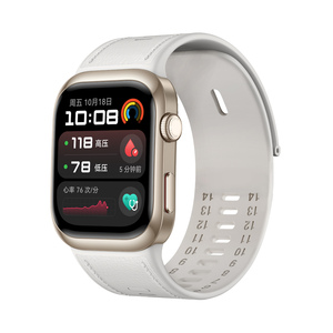 Cinturino in Pelle e Silicone Eraysun per <span class=keywords><strong>Huawei</strong></span> <span class=keywords><strong>Band</strong></span> D2, Lussuoso, Traspirante, Regolabile, Sportivo - Product Image 2