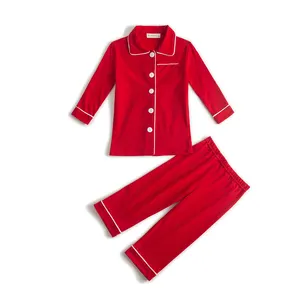 Bán sỉ croptop ăn mặc cô gái trẻ em-Quần Áo Trẻ Em Mùa Đông Ropa Kids 2 Piece Pj Set Đồ Lót Cô Gái Trẻ Em Childen Quần Áo Trẻ Em Lụa Pyjama Toddler Ngủ