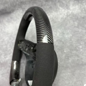 Volant en fibre de carbone pour <span class=keywords><strong>Mercedes</strong></span> <span class=keywords><strong>Classe</strong></span> A, compatible avec les modèles <span class=keywords><strong>Mercedes</strong></span> Bne W177 W176 W238 W205 W222 W204 C230 W212 W211 - Product Image 3