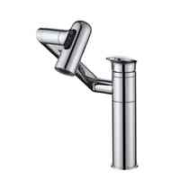 Robinet multifonctionnel moderne en cuivre gris anthracite pour eau chaude/froide, trois modes de pulvérisation, avec cartouche céramique pour lavabo de salle de bain