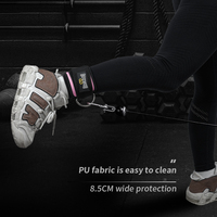 Sangles de cheville en PU pour la gym, protection lestée, exercices musculaires, antidérapantes, pour kickbacks et fitness des hanches