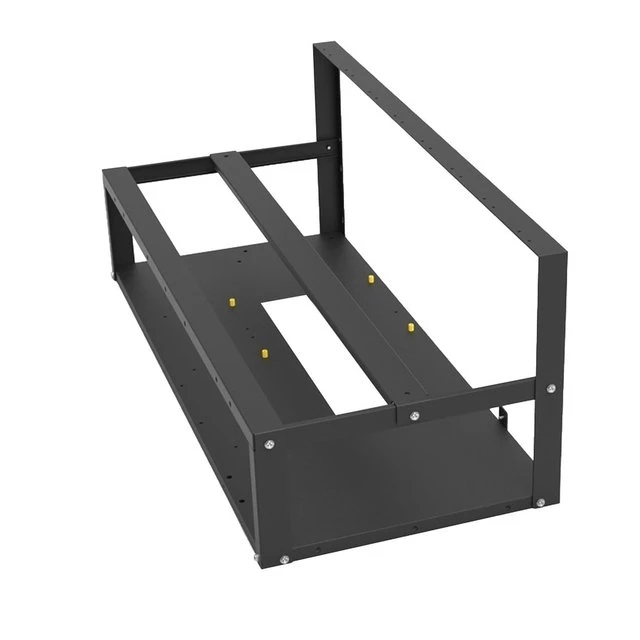 PC Open Air Computer 6 GPU Frame Case Save Space Aluminum Stackable Case