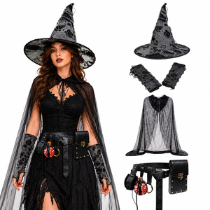 Nuevo <span class=keywords><strong>Disfraz</strong></span> de Bruja de <span class=keywords><strong>Halloween</strong></span> 2026, Estilo Gótico Oscuro, Conjunto Completo COS, Traje para Juego de Rol, Accesorios de Disfraces para <span class=keywords><strong>Halloween</strong></span>, TV y Cine - Product Image 4