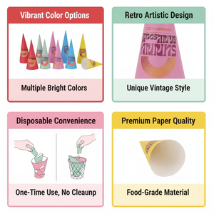 Cao cấp OEM nhà máy vệ sinh an toàn thuận tiện giấy bao bì container Trọng lượng nhẹ <span class=keywords><strong>Ice</strong></span> <span class=keywords><strong>Cream</strong></span> cones tay áo - Product Image 3