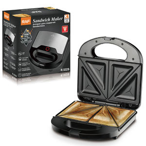 RAF Sandwich & Waffle & Donut Cake Maker <span class=keywords><strong>Sandwichera</strong></span> 750W Calefacción de doble cara Máquina automática para hacer desayuno antiadherente - Product Image 1