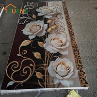 Panel UV Práctico, Ecológico, Aislante Térmico, Ignífugo, Panel 3D de PVC con Diseño de Mármol para Oficinas, Hoteles y Edificios