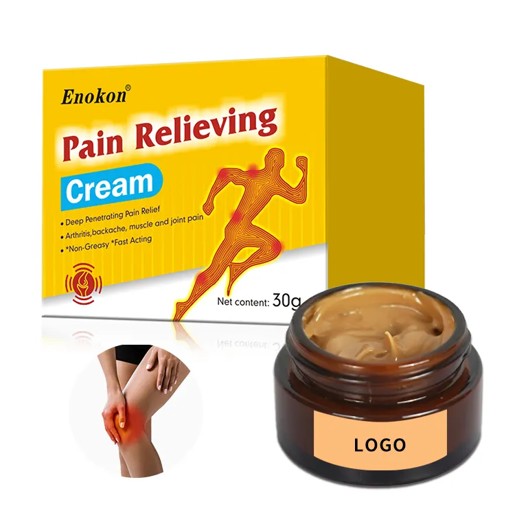 Pomada alívio de dor muscular, creme oem 30g/50g/60g/100g, para alívio da dor, redução de dor muscular, neralgia, reumatismo e artrite