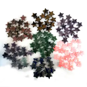 Wholesale Customized Crystal Gemstone 3CM Star Five-Pointed Star Different Materials Crystal Star