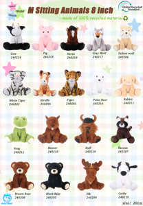 Mềm Pet động vật hoang dã đồ chơi sang trọng Elk - 20cm đồng hành cho những cái ôm bất tận, làm dịu sự lo lắng & sáng playrooms - Product Image 4