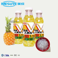 Machine de remplissage et de dosage 4 en 1 pour bouteilles en verre PET, Nata de Coco, graines de basilic, perles de Baba, nectar, jus, boissons lactées