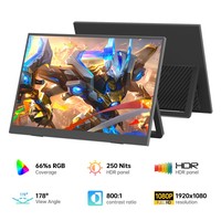 Moniteur portable OEM ODM 13,3 pouces FHD IPS 60Hz double USB-C HD, écran externe de voyage, deuxième écran pour ordinateur portable et téléphone, vente en gros