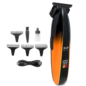 Tondeuse à cheveux sans fil rechargeable USB RAF 1200 mA avec affichage numérique, moteur magnétique haute vitesse, pour barbier et toilettage, modèle R.493, 1 produit inclus - Product Image 1