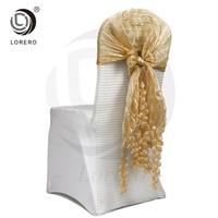 Housse de chaise en spandex pour événements de mariage, décoration florale pour banquet et dîner, vente en gros