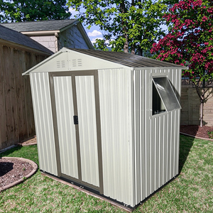 Abri de jardin moderne avec <span class=keywords><strong>toit</strong></span> à <span class=keywords><strong>double</strong></span> pente Fondation de maison <span class=keywords><strong>en</strong></span> fer-blanc pour le stationnement de voitures Outil <span class=keywords><strong>en</strong></span> <span class=keywords><strong>bois</strong></span> traité sous pression Style de pièce - Product Image 1