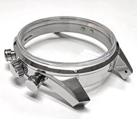 Boîtier de montre de fraisage, en acier inoxydable, haut de gamme, sur mesure, pour éta 7750, mouvement automatique, de marque professionnelle, OEM