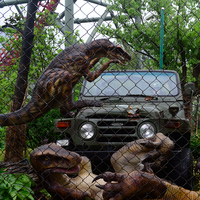 Modèle de dinosaure en silicone dynamique et réaliste Animatronic pour expositions de musée | Affichage de dinosaures robotiques grandeur nature